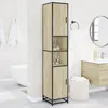 Image de vidaXL Armoire de salle de bain chÃªne sonoma bois d'ingÃ©nierie mÃ©tal