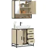 Image de vidaXL Ensemble de meubles de salle de bain 2 pcs chÃªne sonoma