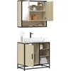 Image de vidaXL Ensemble de meubles de salle de bain 2 pcs chÃªne sonoma