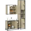 Image de vidaXL Ensemble de meubles de salle de bain 3 pcs chÃªne sonoma