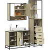 Image de vidaXL Ensemble de meubles de salle de bain 3 pcs chÃªne sonoma