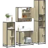 Image de vidaXL Ensemble de meubles de salle de bain 4 pcs chÃªne sonoma