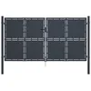 Image de vidaXL Meuble TV noir 101,5x39x43,5 cm acier laminÃ© Ã  froid