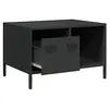 Image de Meubles TV VidaXL  Table basse  acier laminé à froid noir 68,5x50x43,5 cm P31599820
