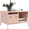 Image de vidaXL Table basse rose 68,5x50x43,5 cm acier laminÃ© Ã  froid
