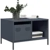 Image de vidaXL Table basse anthracite 68,5x50x43,5 cm acier laminÃ© Ã  froid