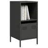 Image de vidaXL Buffet noir 35x39x73,5 cm acier laminÃ© Ã  froid