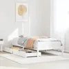 Image de vidaXL Cadre de lit sans matelas blanc 90x200 cm bois de pin massif