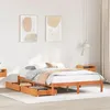 Image de vidaXL Cadre de lit sans matelas cire marron 120x200cm bois pin massif
