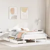 Image de vidaXL Cadre de lit sans matelas blanc 150x200 cm bois de pin massif