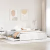 Image de vidaXL Cadre de lit sans matelas blanc 160x200 cm bois de pin massif