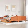 Image de vidaXL Cadre de lit sans matelas cire marron 180x200cm bois pin massif