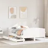 Image de vidaXL Cadre de lit sans matelas blanc 140x200 cm bois de pin massif