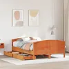 Image de vidaXL Cadre de lit sans matelas cire marron 120x200cm bois pin massif