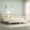 Image de vidaXL Cadre de lit sans matelas blanc 180x200 cm bois massif de pin