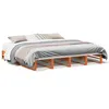 Image de vidaXL Cadre de lit sans matelas cire marron 180x200cm bois pin massif