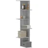Image de vidaXL ÃtagÃ¨re d'angle murale sonoma gris bois d'ingÃ©nierie