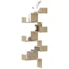 Image de vidaXL ÃtagÃ¨re d'angle murale chÃªne sonoma 45x45x147cm bois ingÃ©nierie
