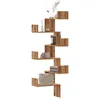 Image de vidaXL ÃtagÃ¨re d'angle murale chÃªne artisanal bois d'ingÃ©nierie