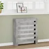 Image de vidaXL Cache-radiateur gris bÃ©ton 78x20x82 cm bois d'ingÃ©nierie