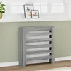 Image de vidaXL Cache-radiateur sonoma gris 78x20x82 cm bois d'ingÃ©nierie