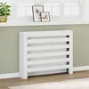 Image de vidaXL Cache-radiateur blanc 104x20x82 cm bois d'ingÃ©nierie