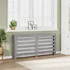 Image de vidaXL Cache-radiateur sonoma gris 175x20x82 cm bois d'ingÃ©nierie