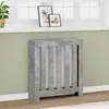 Image de vidaXL Cache-radiateur gris bÃ©ton 78x20x82 cm bois d'ingÃ©nierie