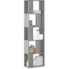 Image de vidaXL BibliothÃ¨que 5 niveaux sonoma gris bois d'ingÃ©nierie