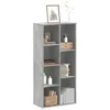 Image de vidaXL BibliothÃ¨que gris bÃ©ton 50x25x105 cm bois d'ingÃ©nierie