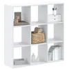Image de vidaXL BibliothÃ¨que blanc 102x32x102 cm bois d'ingÃ©nierie