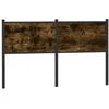 Image de Vidaxl TÃªte De Lit ChÃªne FumÃ© 150 Cm Bois D'ingÃ©nierie Et Acier