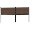 Image de vidaXL TÃªte de lit chÃªne marron 180 cm bois d'ingÃ©nierie et acier