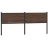 Image de vidaXL TÃªte de lit chÃªne marron 190 cm bois d'ingÃ©nierie et acier