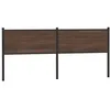 Image de vidaXL TÃªte de lit chÃªne marron 200 cm bois d'ingÃ©nierie et acier