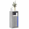 Image de vidaXL Buffet avec LED sonoma gris 42,5x34x100 cm bois d'ingÃ©nierie
