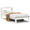 Image de vidaXL Cadre de lit avec tÃªte de lit sans matelas blanc 75x190 cm