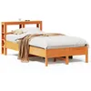 Image de vidaXL Cadre de lit sans matelas cire marron 100x200cm bois pin massif