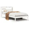 Image de vidaXL Cadre de lit sans matelas blanc 75x190 cm bois de pin massif