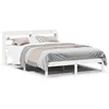 Image de vidaXL Cadre de lit sans matelas blanc 140x190 cm bois de pin massif
