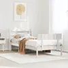 Image de vidaXL Cadre de lit sans matelas blanc 100x200 cm bois de pin massif