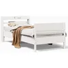 Image de vidaXL Cadre de lit sans matelas blanc 90x200 cm bois de pin massif