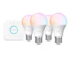 Image de Philips Hue White And Color Ambiance Kit De DÃ©marrage Essential : 4 Ampoules ConnectÃ©es E27 (806 Lm)