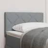 Image de TÃªte de lit LED vidaXL Design blocs de diamant Gris clair 80 cm Tissu, TÃªte de lit vidaXL Design blocs de diamant Gris clair 80 cm Tissu
