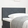 Image de vidaXL TÃªte de Lit Design en Blocs de Diamant Gris FoncÃ© 90 cm Velours