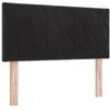 Image de vidaXL TÃªte de lit LED Noir 100 cm RevÃªtement en tissu