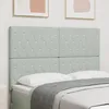 Image de vidaXL TÃªte de lit LED gris clair 72 cm Velvet, vidaXL TÃªte de lit capitonnÃ©e avec boutons en cristal gris clair 140 cm Velvet