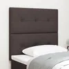 Image de CabeÃ§a de lit LED vidaXL Marron FoncÃ© 80 cm Tissu