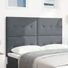 Image de TÃªtiÃ¨re LED vidaXL Gris foncÃ© 80 cm Velours