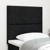Image de vidaXL TÃªte de lit design blocs de diamant noire 100 cm en tissu